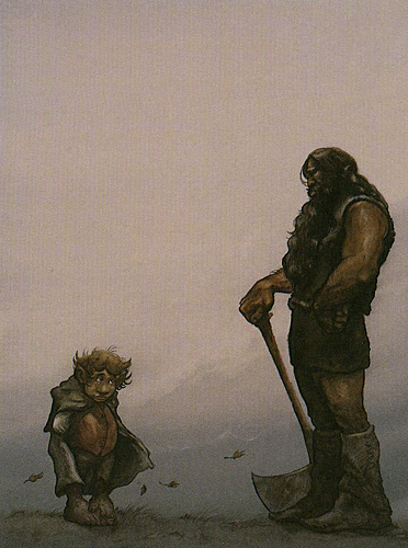 Bilbo with Beorn